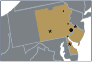 philadelphia pga section location coverage map